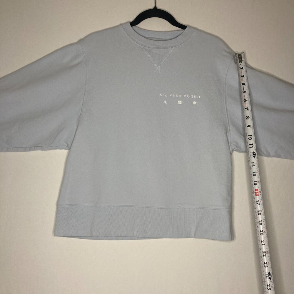 AYR All Year Round The Sweatshirt Crewneck Light Blue Small Classic 100% Cotton - Picture 9 of 12
